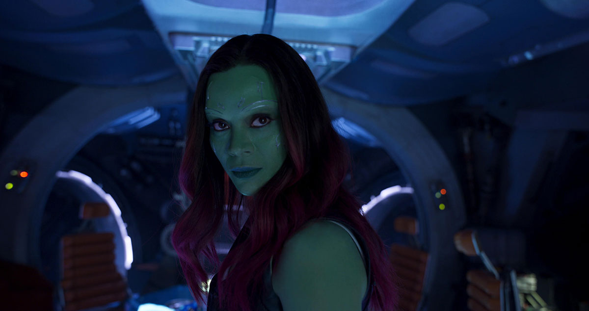 Guardians of the Galaxy Vol 2 Kritik mit Zoe Saldana als Gamora