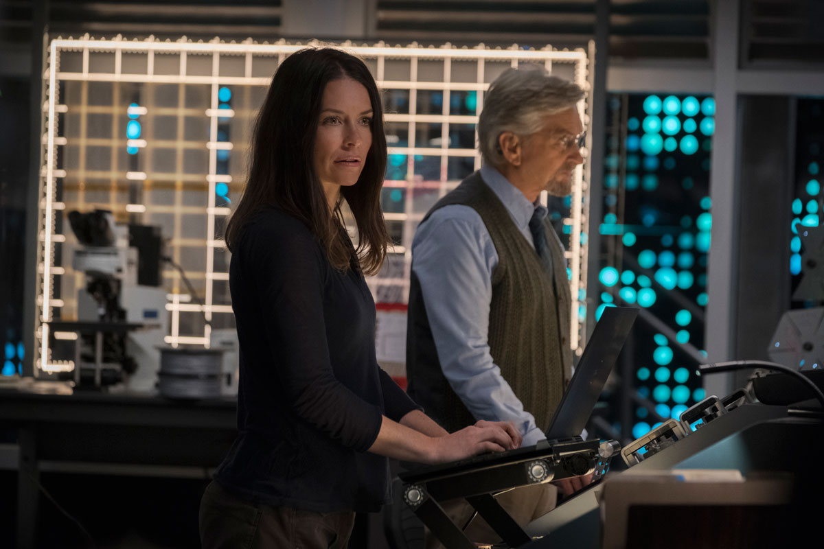 Evangline Lilly und Michael Douglas in Ant-Man and the Wasp