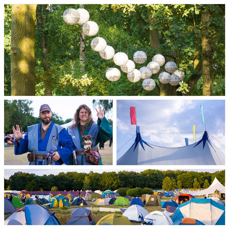 Elbenwald Festival 2018 Camping Dekoration Gewandungen