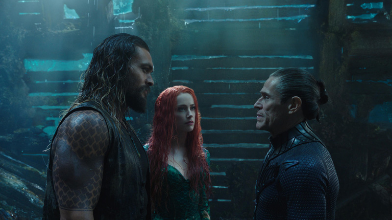 Aquaman mit Jason Momoa und Amber Heard