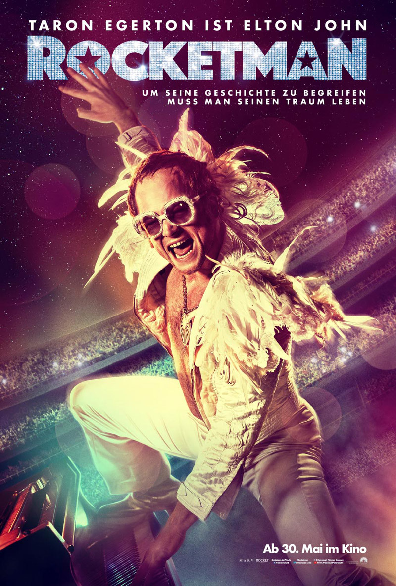 Rocketman Poster mit Taron Egerton als Elton John