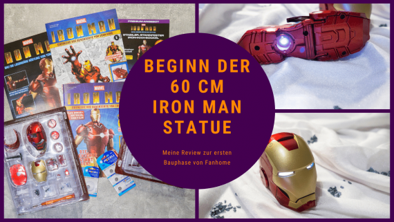 Fanhome Iron Man Statue Modellbausatz Bauphase Marvel