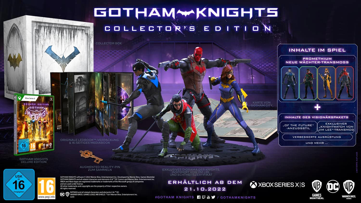 gotham-knights-limitierte-collectors-edition-ps5-xbox-series-x-nightwing-batgirl-red-hood-red-robin-statue