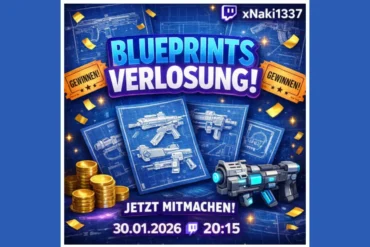 blaupausen blueprints arc raiders verlosung twitch xbox playstation pc