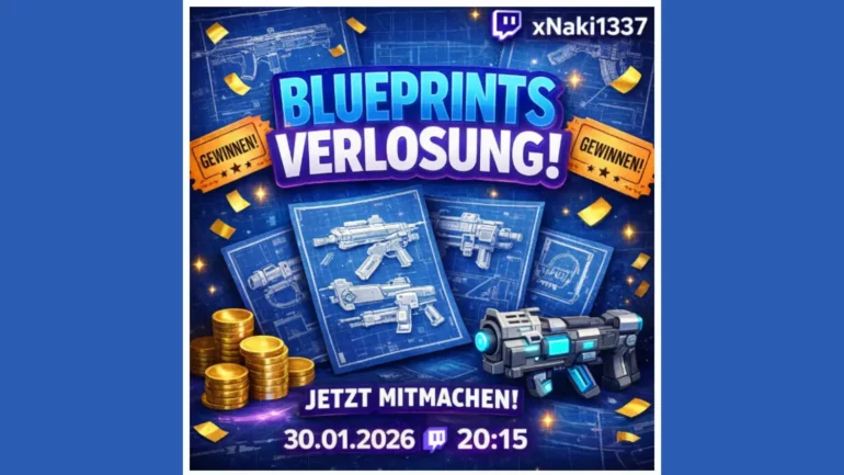blaupausen blueprints arc raiders verlosung twitch xbox playstation pc